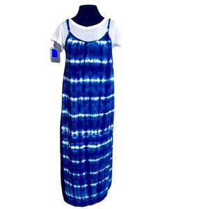 MERONA Maxi dress womens dye dress Sz L sleeveless dress